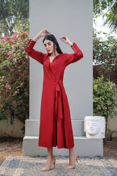 Maroon Basic Frock