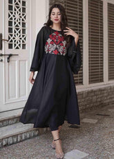Black Red frock - Womaniah