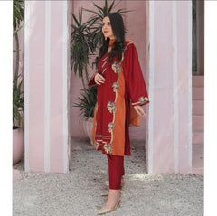 Maroon Tangerine Suit