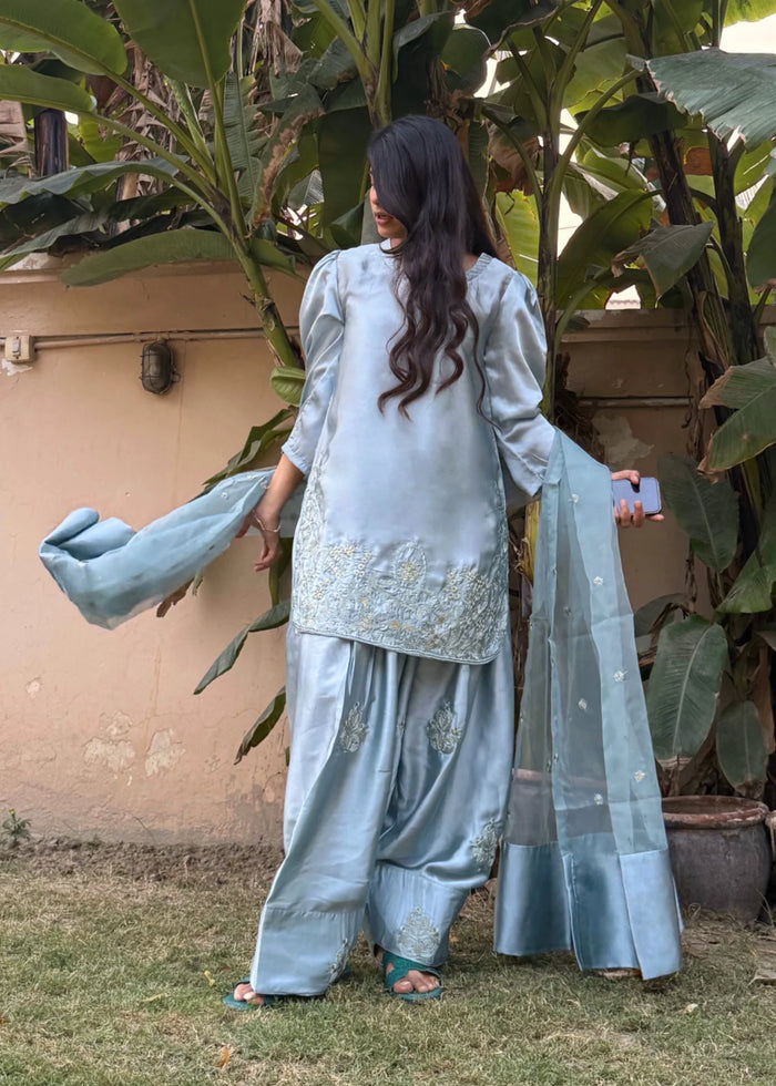 Sky Blue Farshi