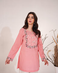 Pink White Gharara