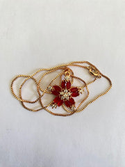 Daisy Red Pendant