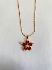 Daisy Red Pendant