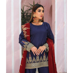 Blue Gharara 3PC(ADULTS)