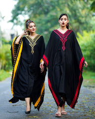 Black Red Poncho