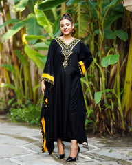 Black Yellow Poncho