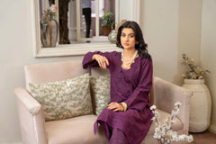 Purple Chikankari