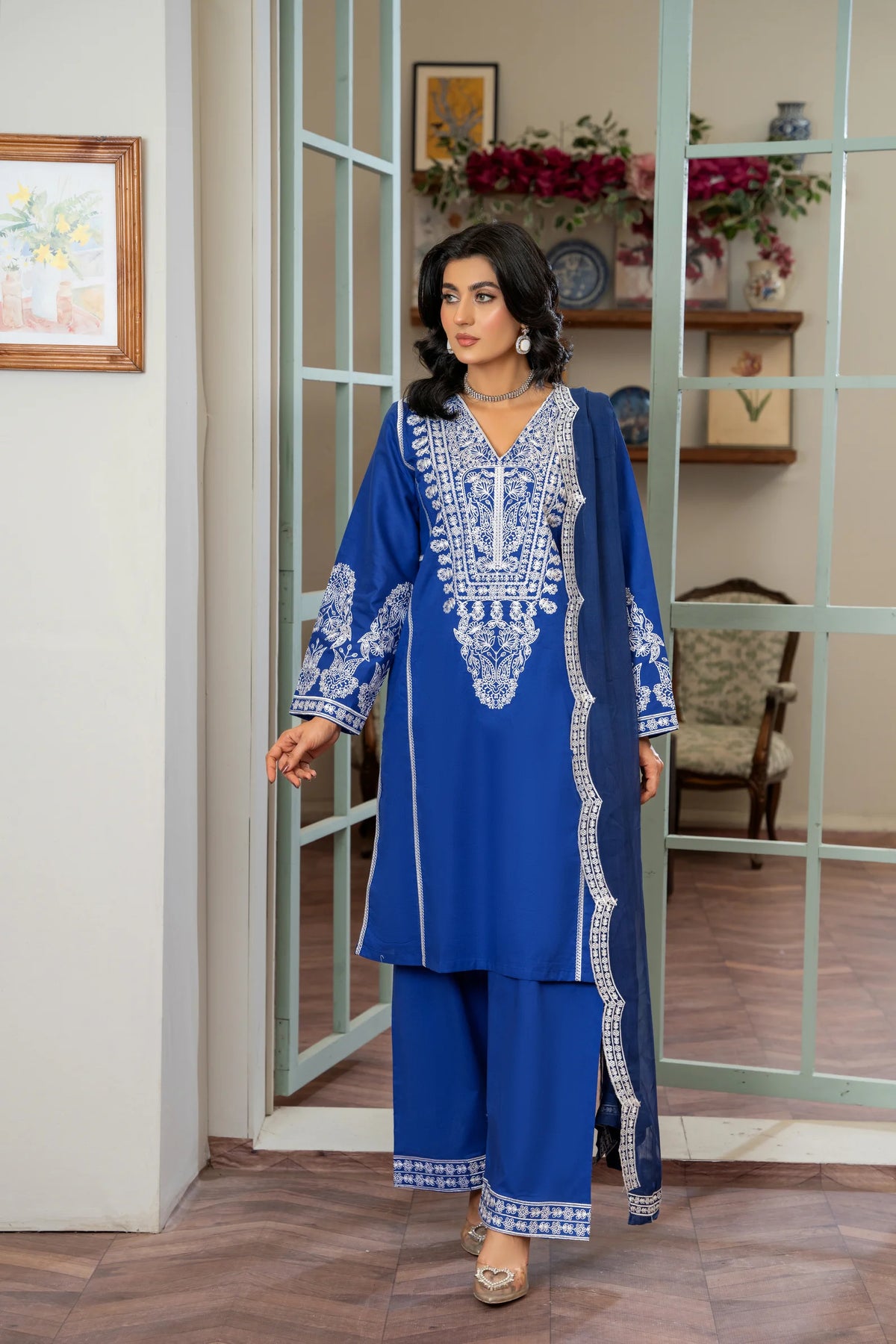 Royal Blue White