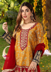 Mustard Eid Gharara Suit