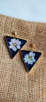 Floral Triangle Earring