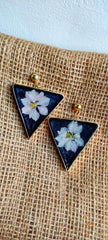 Floral Triangle Earring