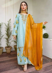 Pearl Blue Eid Suit