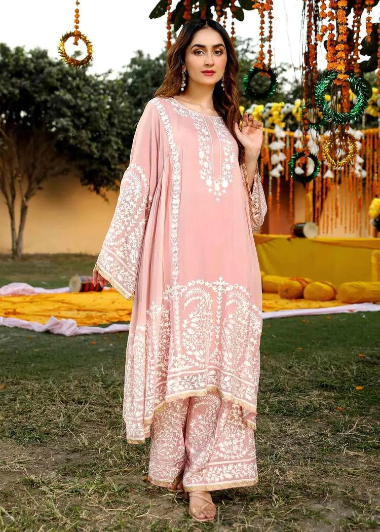 Pink Chiffon Suit