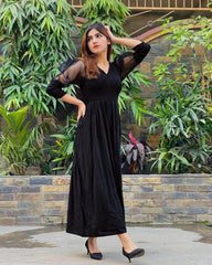 Black Linen Frock