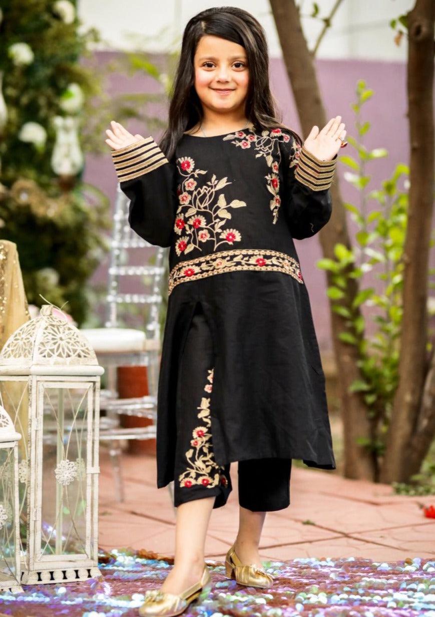 Black EID 2PC Kids - Womaniah