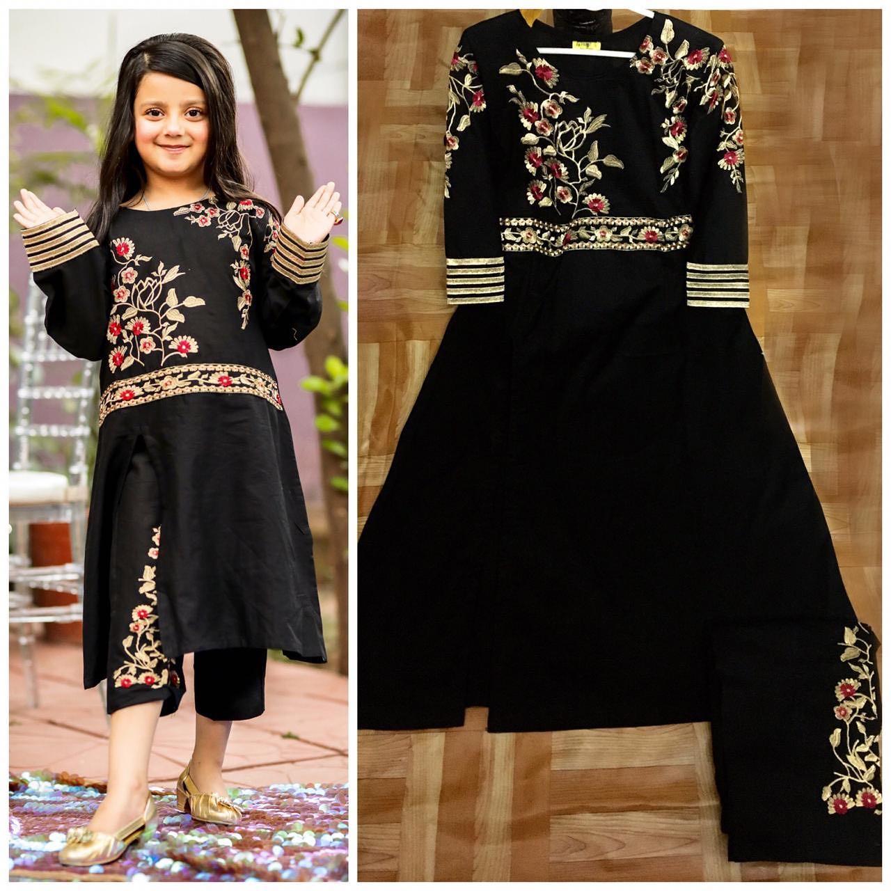 Black EID 2PC Kids - Womaniah