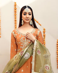 Rust Gharara 3pc