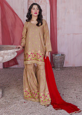 LB Maroon Sharara Suit - Womaniah