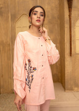 Light Pink Branch Suit - Womaniah