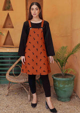 TANGERINE ALL-OVER DUNGAREE - Womaniah