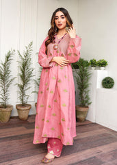 Tea pink frock 2pc - Womaniah