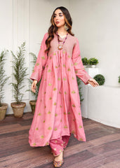 Tea pink frock 2pc - Womaniah